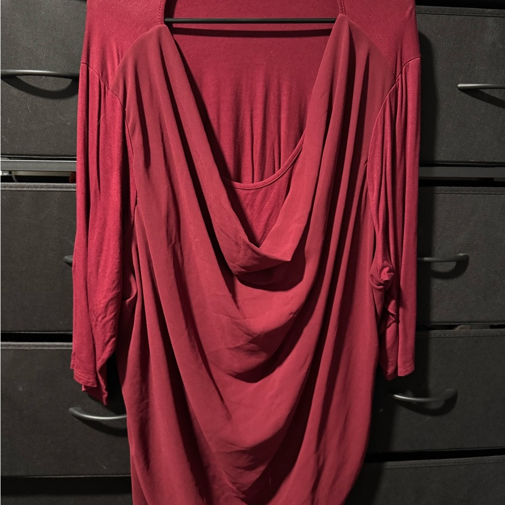 Elegant Red Women's Top